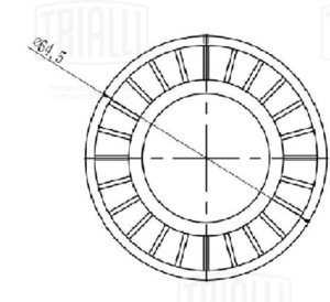 Изображение 3, CM5773 Ролик ГАЗ-31105 дв.Крайслер натяжной ремня генератора TRIALLI