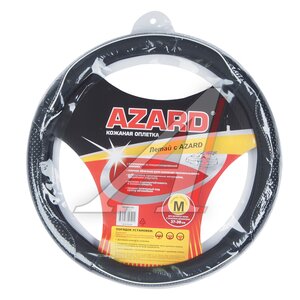 Изображение 1, OPLA0190 Оплетка руля (M) 37-39см черная экокожа Oxford AZARD