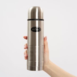 Изображение 6, NB-500 B Термос 0.5л узкая горловина,  в чехле сталь BIOSTAL