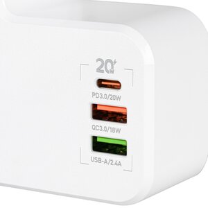 Изображение 3, TFN-POWER5WH Тройник сетевой 2 гнезда + 3 USB TFN