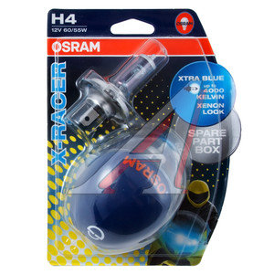 Изображение 2, 64193XR-02B Лампа 12V H4 60/55W P43t блистер (2шт.) X-Racer OSRAM