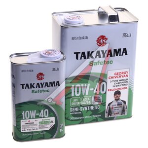 Изображение 1, 102149 Масло моторное TAKAYAMA Safetec A3/B4 10W40 п/синт.4+1л