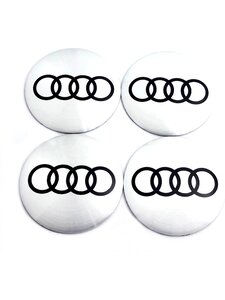 Изображение 3, NZD6 010 Эмблема диска колесного "AUDI сер." (6см) металл комплект 4шт. MASHINOKOM