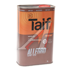 Изображение 1, 211005 Масло моторное ALLEGRO PAO 5W20 SP/GF-6 синт.1л TAIF