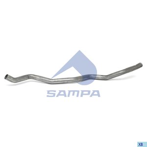 Изображение 2, 052.047 Труба DAF системы охлаждения ретардера передняя (ЕВРО-5) SAMPA
