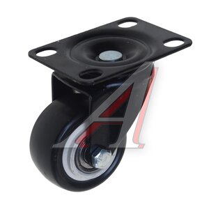 Изображение 1, 4053050 Колесо для тележки d=50мм 70кг платф. поворотное резина черный МФК