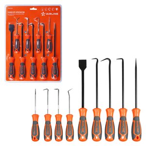 Изображение 1, ATAU054 Набор крюков для демонтажа сальников и колец 9 предметов AIRLINE