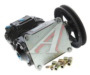 Изображение 3, 350-27-022 Компрессор МАЗ, УРАЛ дв.ЯМЗ (2 цилиндровый) жид. охлаж. шкив 172мм 210л/мин. MEGAPOWER