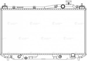 Изображение 4, LRC2311 Радиатор HONDA Civic (01-06) системы охлаждения LUZAR