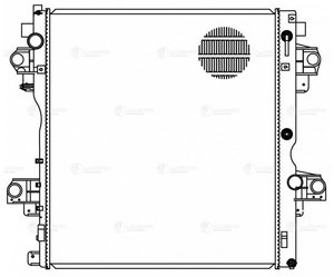 Изображение 4, LRC1972 Радиатор TOYOTA Land Cruiser Prado (J150) (09-) LUZAR