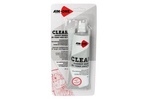 Изображение 2, GM-CR0085 Герметик прокладка прозрачный термостойкий 85г (от -60С до +260С) AIM-ONE