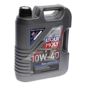 Изображение 2, 2184 Масло моторное MoS2 LEICHTLAUF 10W40 п/синт.5л LIQUI MOLY