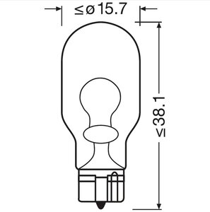 Изображение 7, 921 Лампа 12V W16W W2.1x9.5d OSRAM