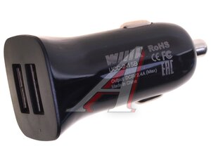 Изображение 2, UCC-2-15B Устройство зарядное в прикуриватель 2USB 12V WIIIX