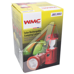 Изображение 2, WMC-JBEL9902 Фонарь светодиодный аккумуляторный (торц.свет:1LED/50LUM, бок.свет:6LED/30LUM) WMC TOOLS
