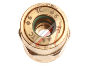 Изображение 3, 467.I.6-М10.203.В Соединитель трубки ПВХ, полиамид d=6мм (внутренняя резьба) М10х1 прямой латунь TISCON