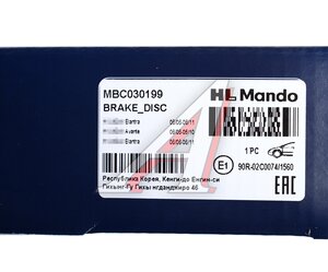 Изображение 7, MBC030199 Диск тормозной HYUNDAI Elantra (06-) передний (1шт.) MANDO