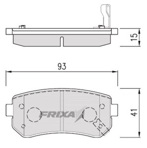 Изображение 6, FPK01NR Колодки тормозные HYUNDAI i30 KIA Ceed, Rio (05-) задние (4шт.) FRIXA