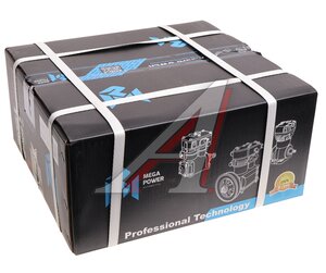 Изображение 8, 350-27-025 Компрессор КАМАЗ (1 цилиндровый) жид. охлаж. 380л/мин. Н/О MEGAPOWER