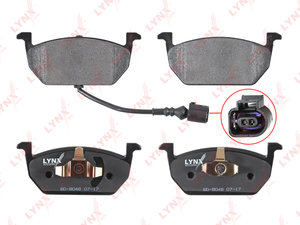 Изображение 1, BD8048 Колодки тормозные AUDI A3 передние (4шт.) LYNX