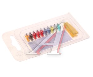 Изображение 2, APF-190-C-BL Предохранитель 5-30A флажковый MINI комплект 10шт. с пинцетом МАЯК