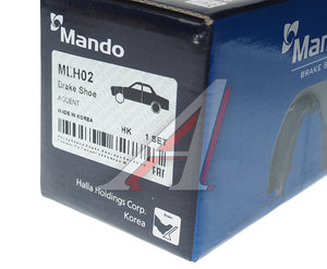 Изображение 4, MLH02 Колодки тормозные HYUNDAI Accent (95-) задние барабанные (4шт.) MANDO