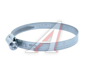 Изображение 2, 080-100 (12мм) NORMA Хомут ленточный 080-100мм (12мм) червячный оцинкованная сталь NORMA