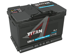 Изображение 1, 6СТ75(1) Аккумулятор ТИТАН Classic 75А/ч