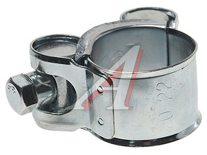 Изображение 2, 307GR020 Хомут силовой d=020-022 (21) оцинкованная сталь W1 KIT++