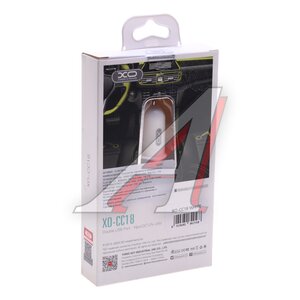 Изображение 4, CC18 White Устройство зарядное в прикуриватель 2USB 12V белое XO