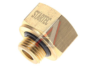 Изображение 1, INF.11.M16/F22 Соединитель переходник М16х1.5 (наружная резьба) М22х1.5 (внутренняя резьба) с кольц. латунь STARTEC