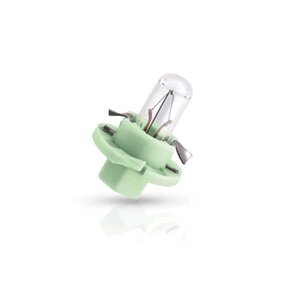 Изображение 2, 12626CP Лампа 12V 2W BAX8.4d зеленый патрон PHILIPS