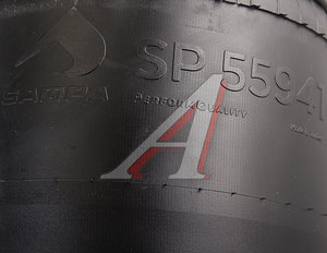 Изображение 4, SP55941-K Пневморессора BPW (с металлическим стаканом, 2шп.M12 смещены, 1отв.штуц.M22х1.5мм) SAMPA