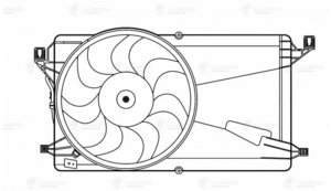Изображение 3, LFK2520 Вентилятор MAZDA 3 (03-) охлаждения радиатора двигателя LUZAR