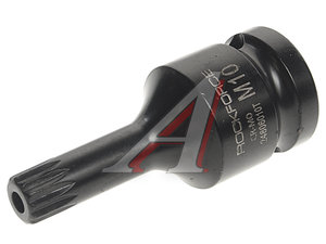 Изображение 1, RF-24806010T Бита-головка 1/2" SPLINE M10 с отверстием ударная ROCKFORCE