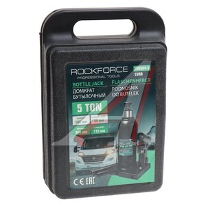 Изображение 4, RF-T90504S-EURO Домкрат бутылочный 5т 185-360мм с клапаном в кейсе ROCKFORCE