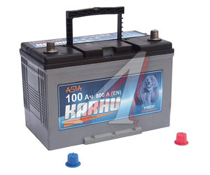 Изображение 2, 6СТ100(0) Аккумулятор KARHU 100А/ч обратная полярность
