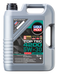 Изображение 2, 2376 Масло дизельное TOP TEC 4200 5W30 синт.5л LIQUI MOLY