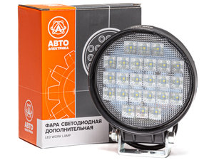 Изображение 1, AE72R-24LED-65PC Фара рабочего света круглая 115х142х65 72Вт 24 светодиода рассеянный свет AVTOELECTRICA