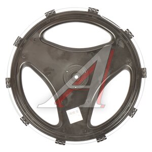 Изображение 2, МК-ПЛ-Л03 Колпак колеса R-22.5 заднего пластик (черный) Лучи ТТ