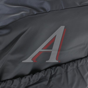 Изображение 3, 129200 Авточехлы универсальные экокожа черно-серые серая строчка комплект Elegant PSV