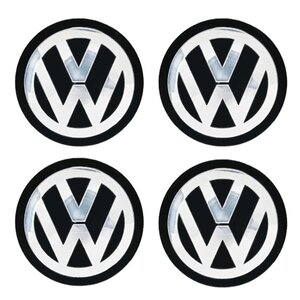 Изображение 3, NZD6 039 Эмблема диска колесного "VOLKSWAGEN чер." (6см) металл комплект 4шт. MASHINOKOM