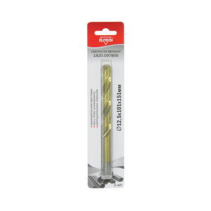 Изображение 1, 1820.097800 Сверло по металлу 12.5х151мм HSS Titanium ELITECH