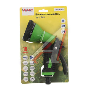 Изображение 1, WMC-TG7201017 Пистолет-распылитель 10 режимов пластиковый WMC TOOLS