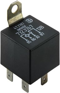 Изображение 2, 47.3787 Реле электромагнитное 12V 4-х контактное 25А замыкающее с кронштейном ЭМИ