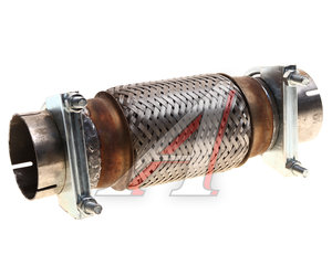 Изображение 2, VTL60150250 IB-2Х Гофра глушителя 60x150х250 с трубами трехслойная innerbraid c хомутами МЗГС