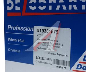 Изображение 4, 19381579 Ступица VW Transporter (02-) задняя с подшипником DELCOPARTS