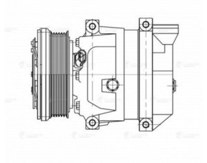 Изображение 4, LCAC0589 Компрессор CHEVROLET Aveo (02-) кондиционера LUZAR