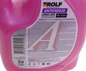 Изображение 4, 700750 Антифриз фиолетовый -40C 5л G12++ ROLF