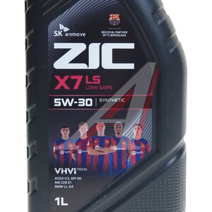 Изображение 2, 132619 Масло моторное X7 LS SN/CF/C3 5W30 синт.1л ZIC